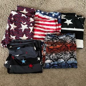 LulaRoe TC 4th of July leggings